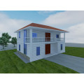 Maison préfabriquée de structure en acier à deux étages (KXD-pH115)